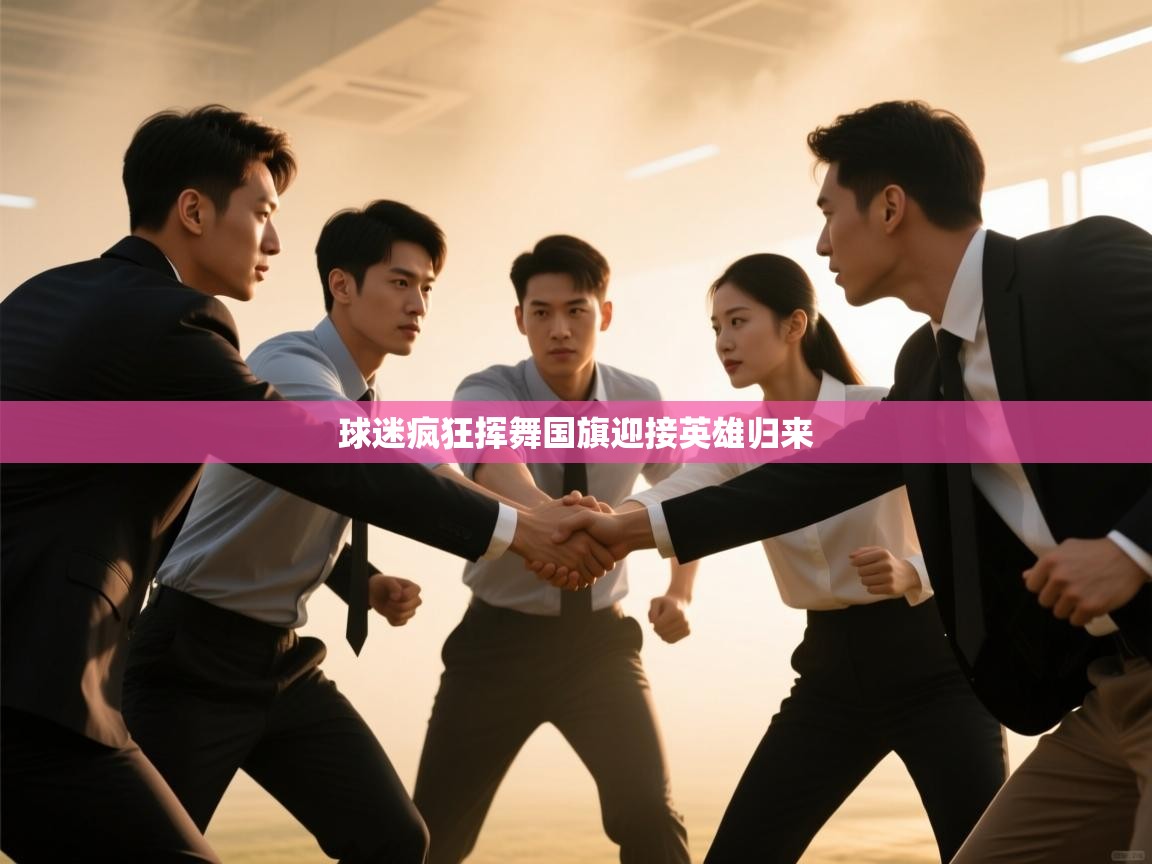 球迷疯狂挥舞国旗迎接英雄归来 第1张